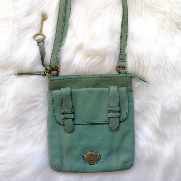 Fossil Green Carson Top Zip Crossbody Bag - Picture 2 of 6